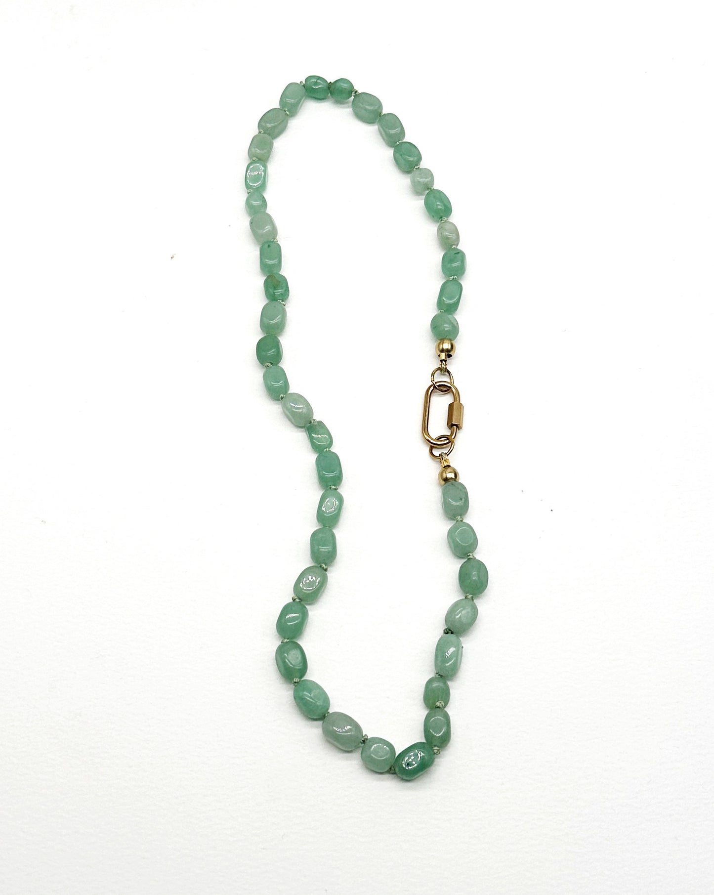 Organic Green Aventurine Necklace