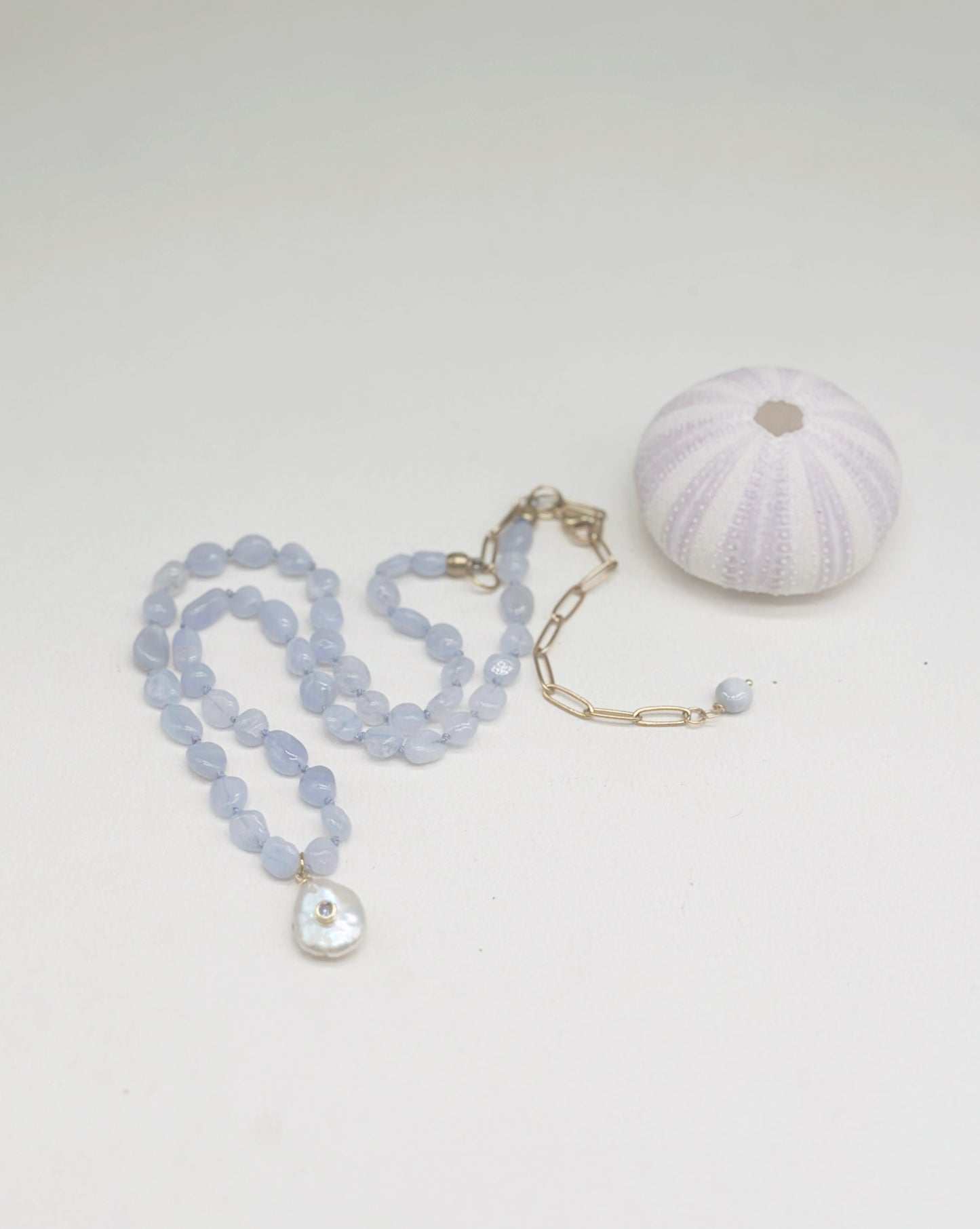Dreamer Necklace Blue Lace Agate