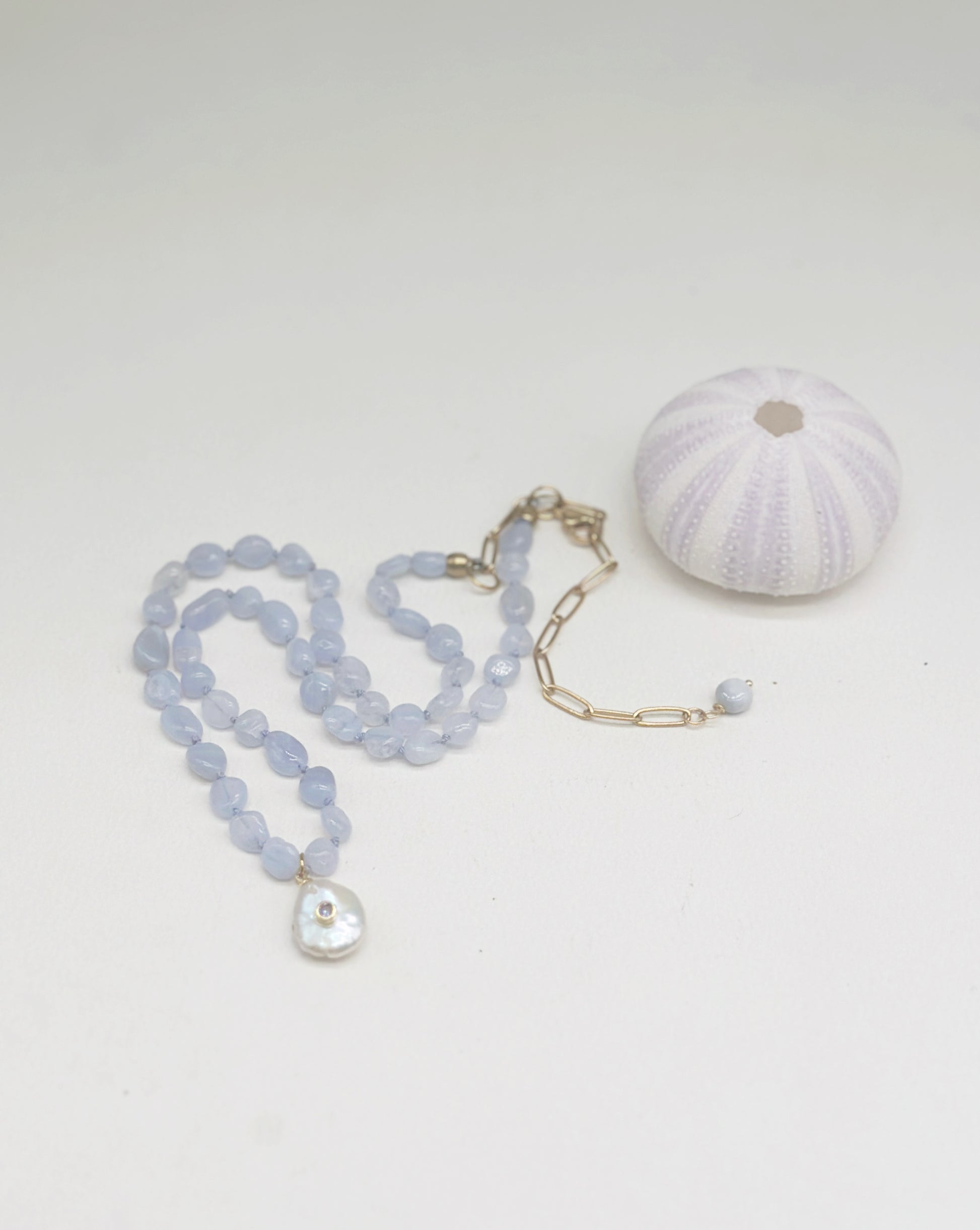 Dreamer Necklace Blue Lace Agate