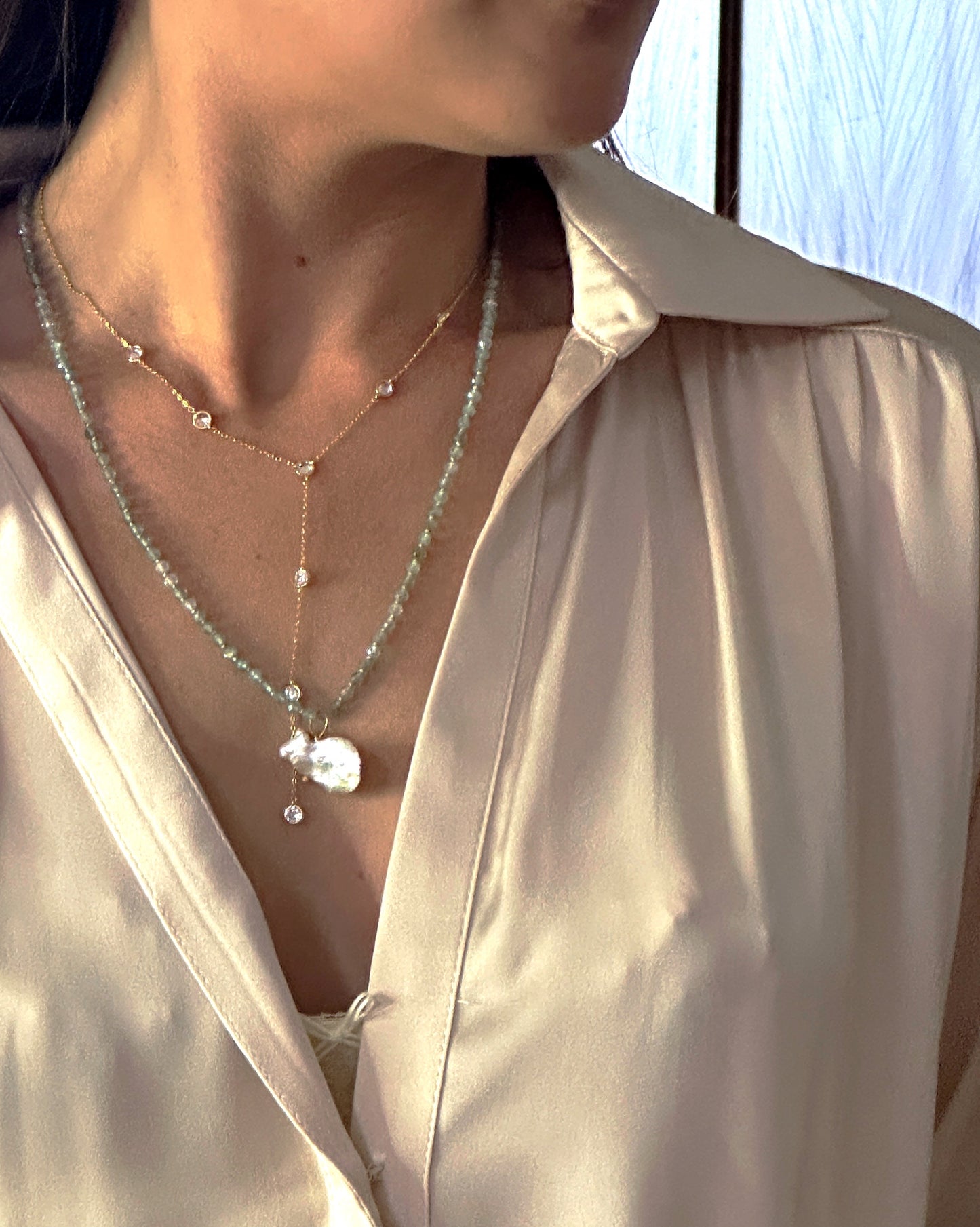 Butterfly Pearl Necklace