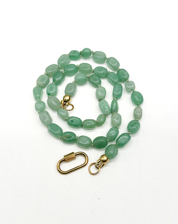 Organic Green Aventurine Necklace