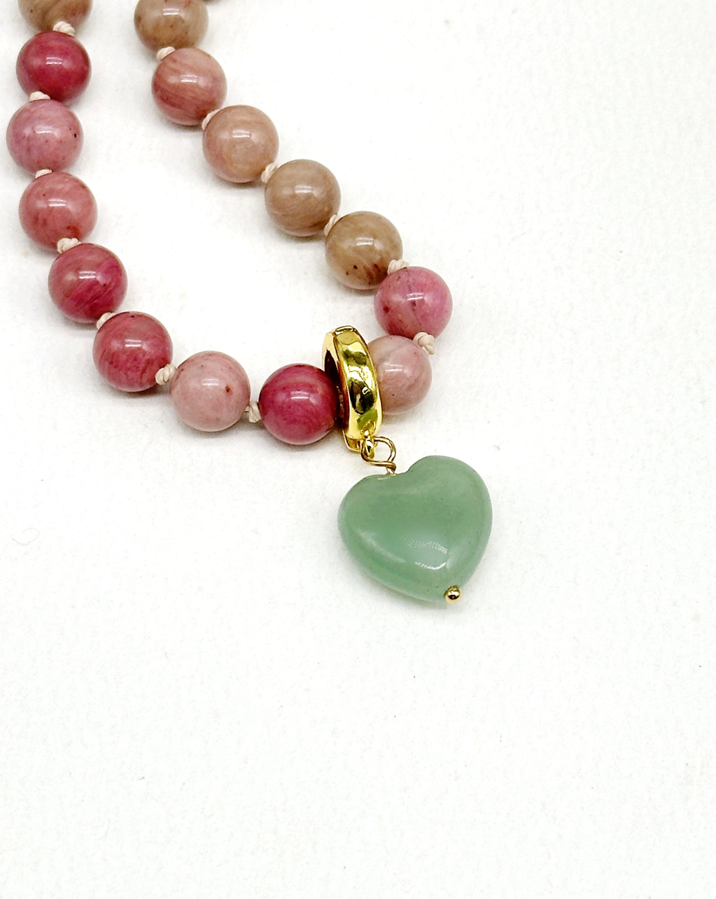 Pink Rhodonite Solo Necklaces