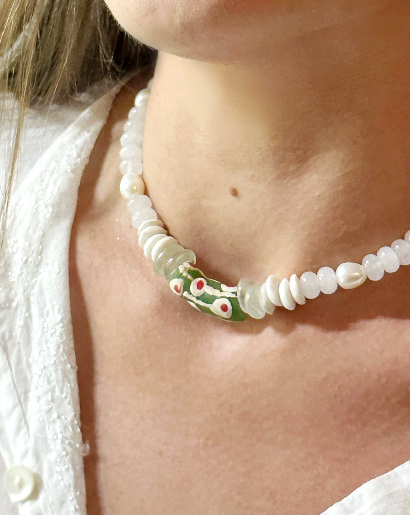 Jua in Green Necklace