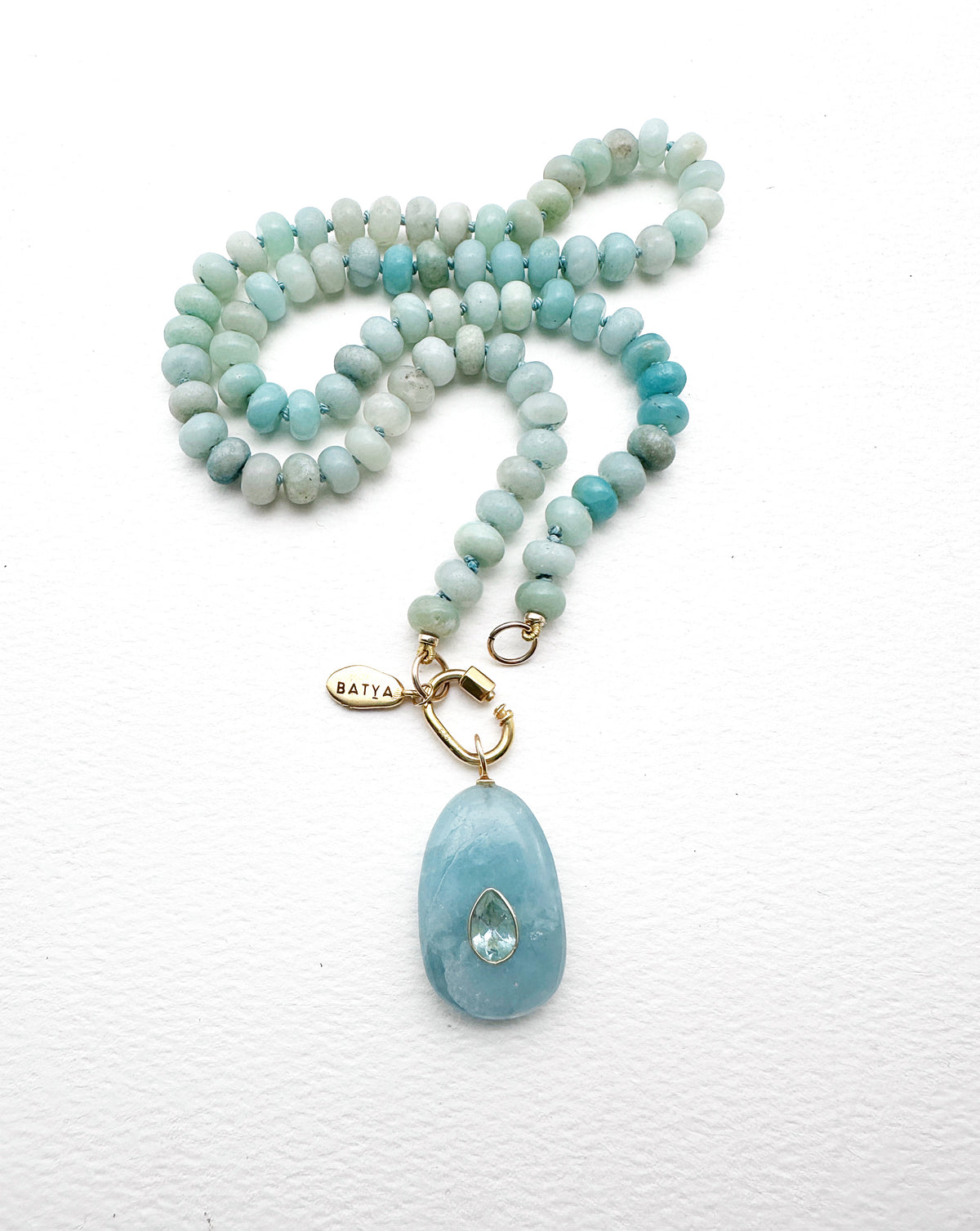 Large Aquamarine Charm