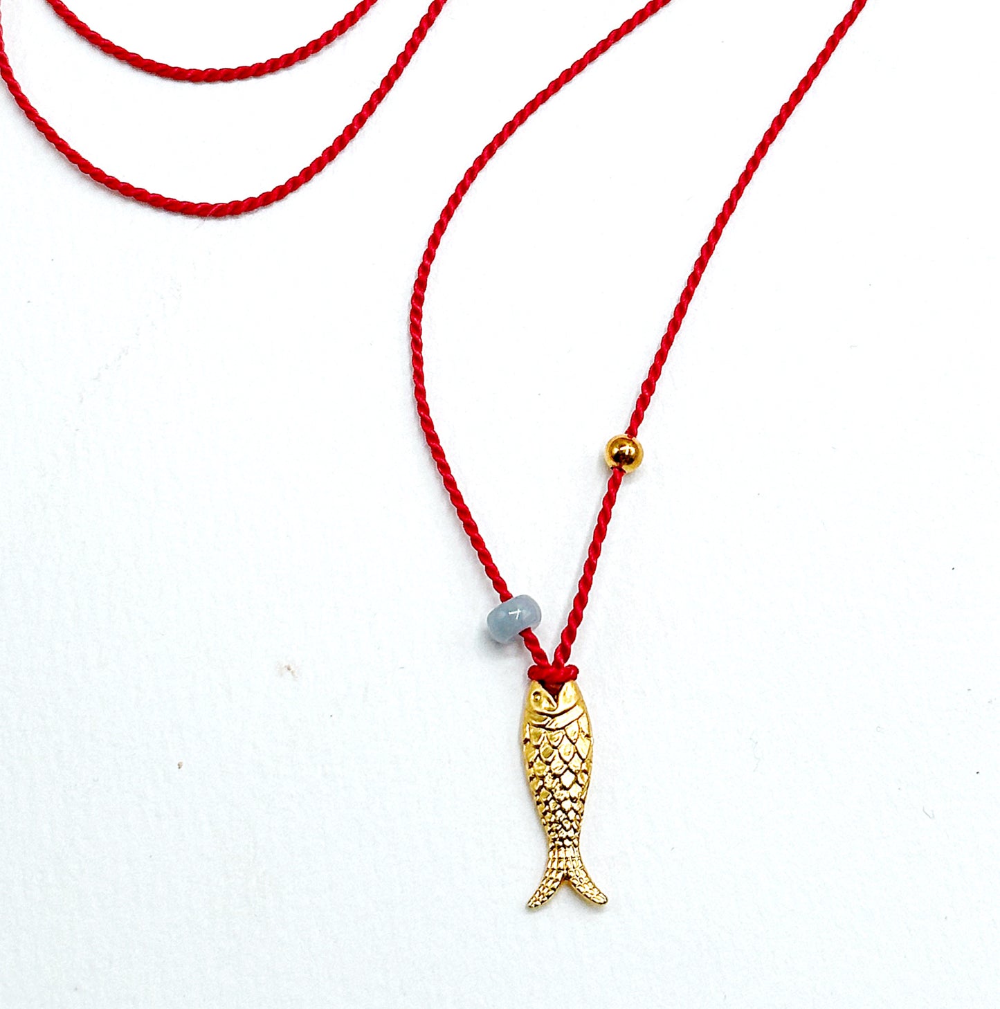 Gold Fish on Red Silk