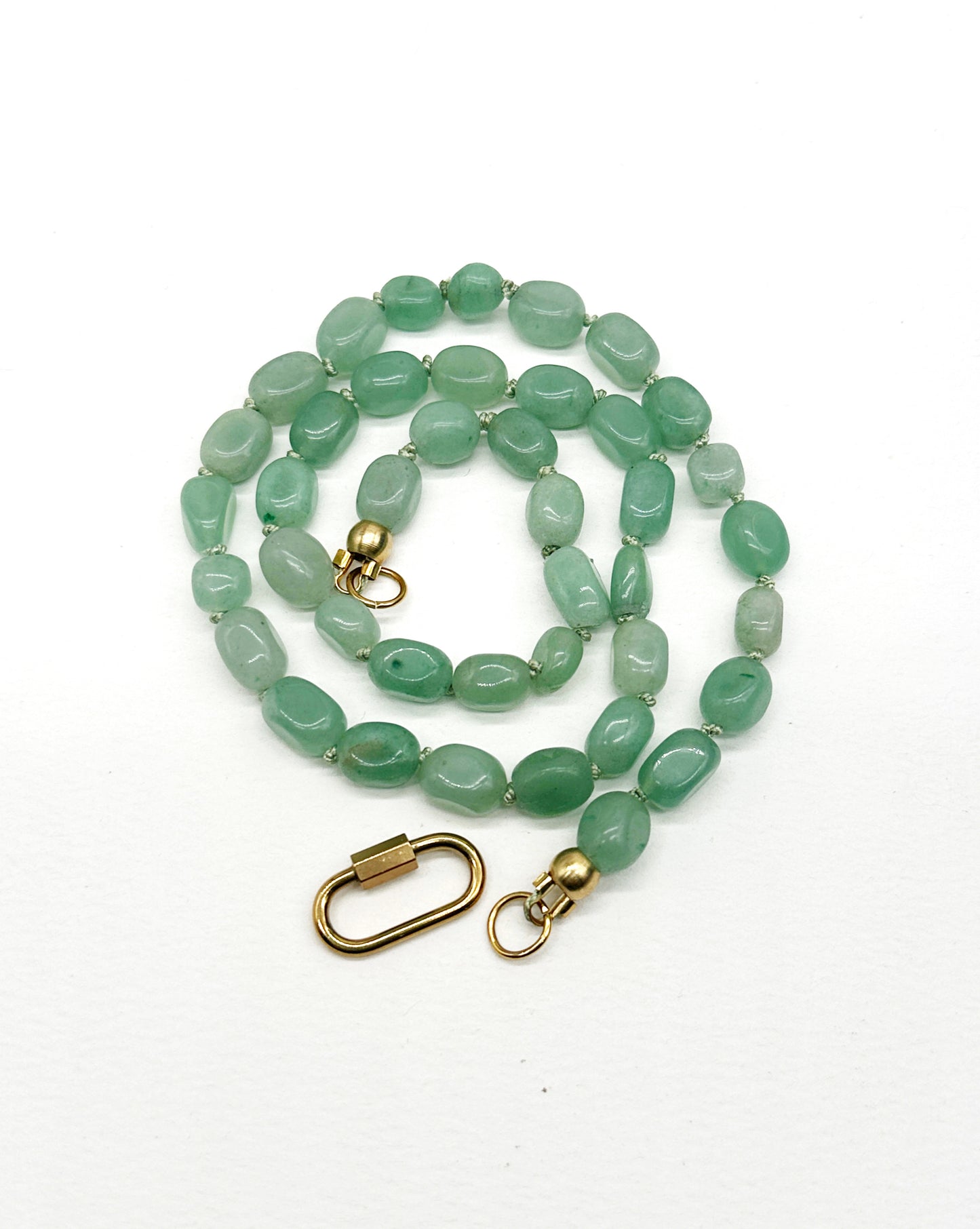 Organic Green Aventurine Necklace
