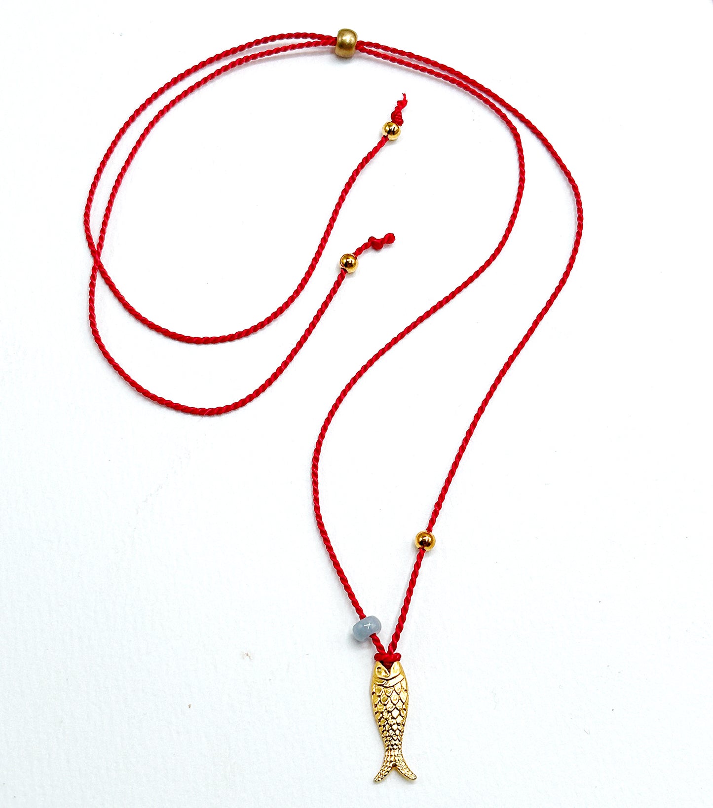 Gold Fish on Red Silk