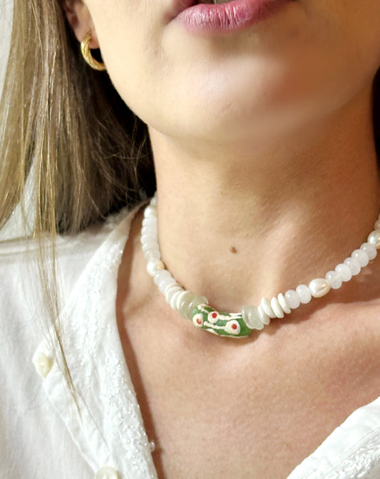 Jua in Green Necklace