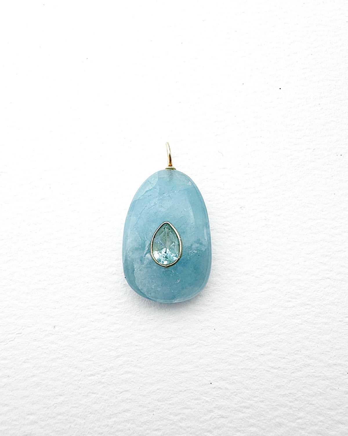 Large Aquamarine Charm