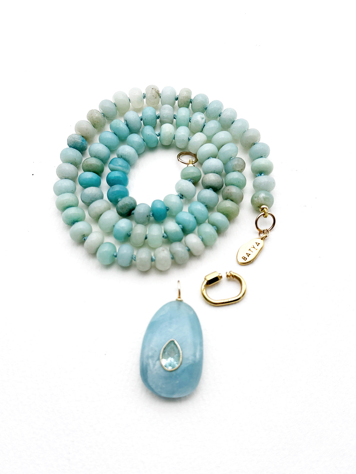 Amazonite Carabiner Necklace