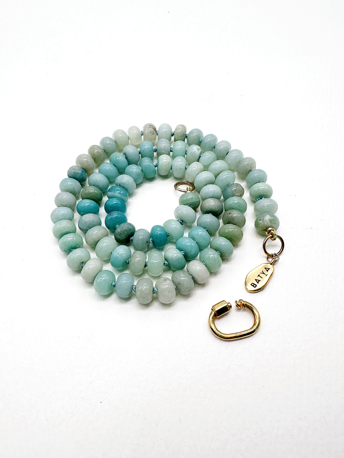 Amazonite Carabiner Necklace