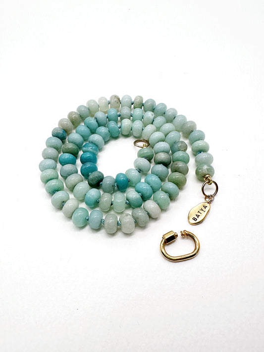 Amazonite Carabiner Necklace