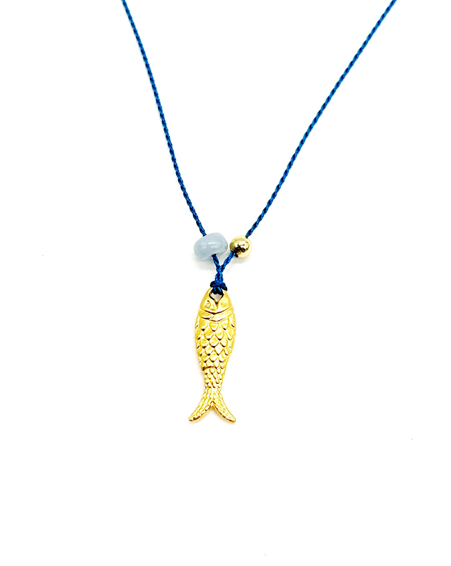 Fish on Blue Silk