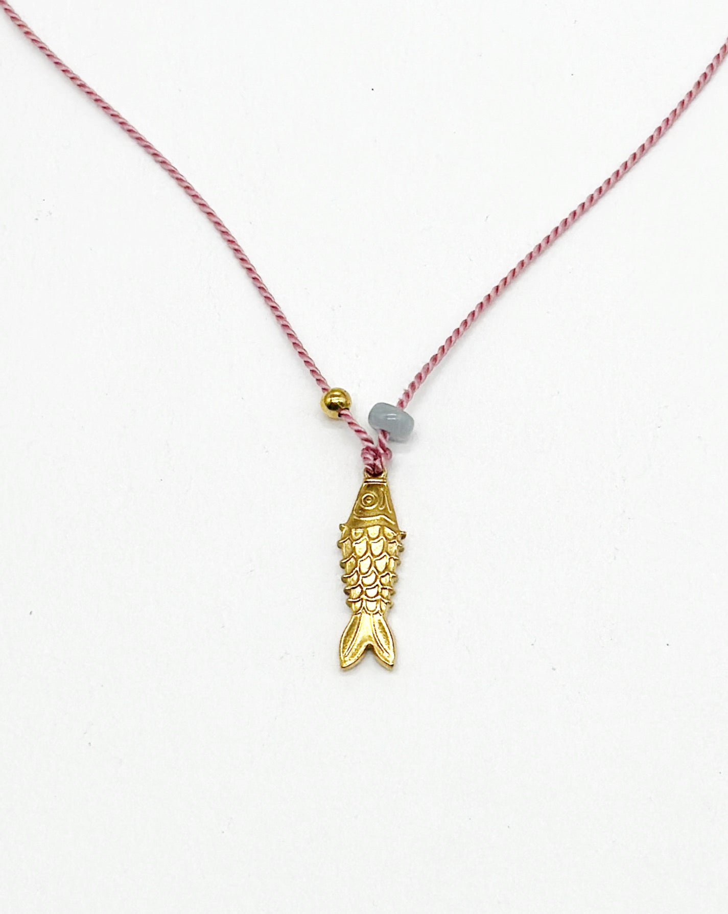 Fish on Pink Silk