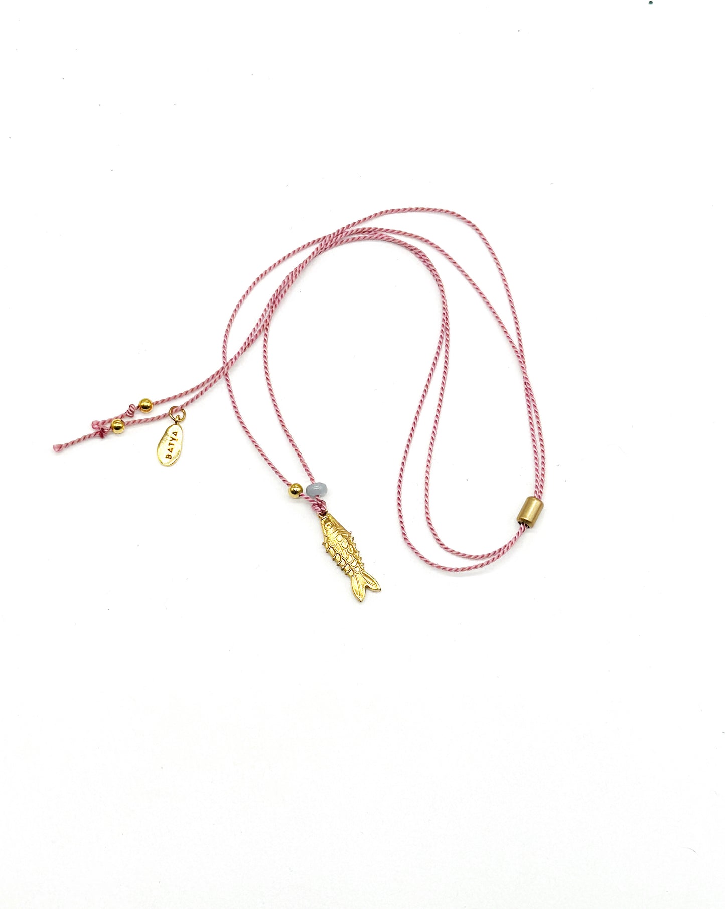 Fish on Pink Silk